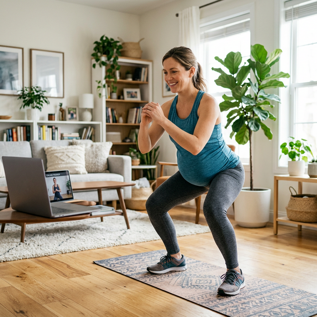 Online vježbe za trudnice: Kako vježbati sigurno kod kuće