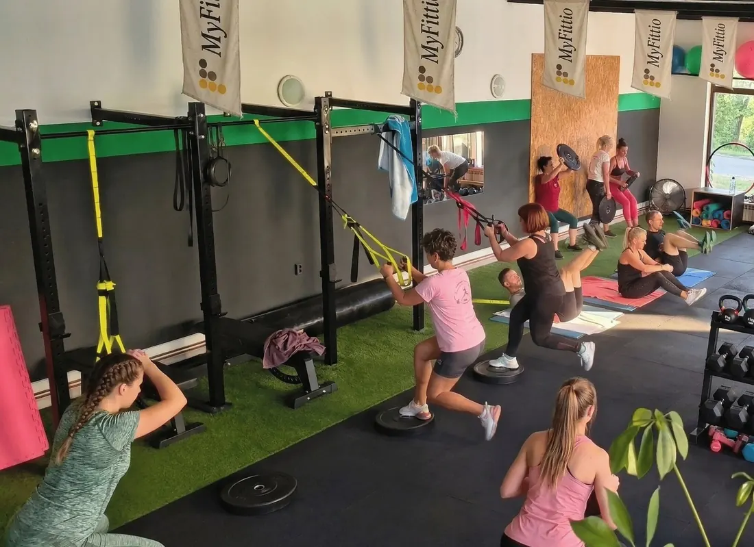 A group session in the MyFittio gym in Valpovo